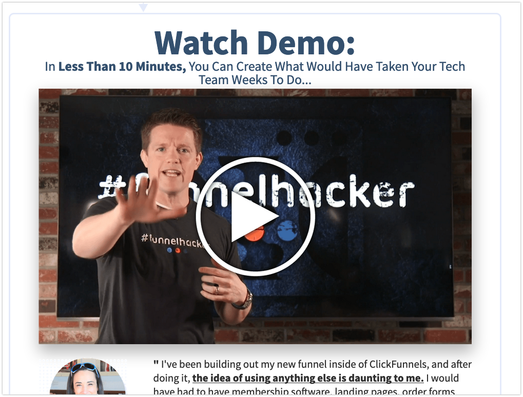 ClickFunnels Demo Video