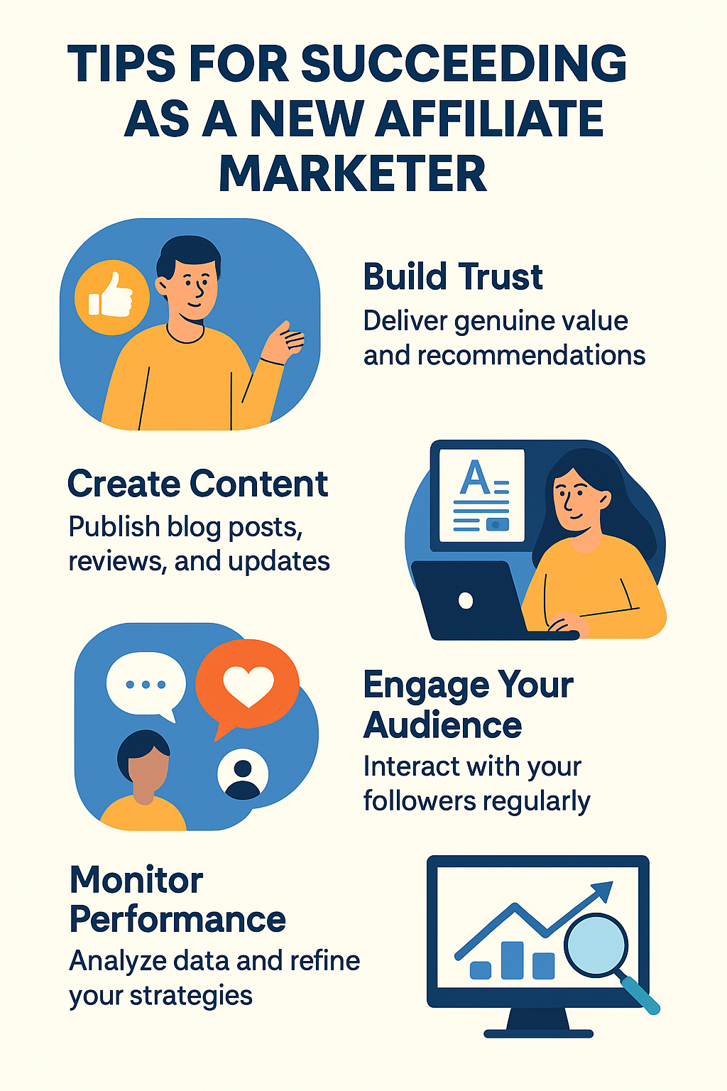 Tips for Succeeding as a New Affiliate Marketer – Infographic